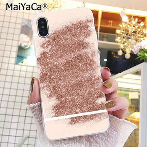 Gold Rose Glitter  Case